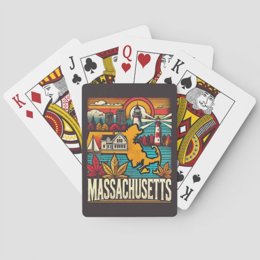 Massachusetts Pokerkaarten (Achterkant)