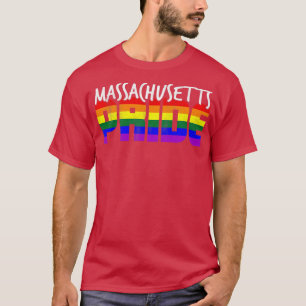 Massachusetts Pride LGBT Flag T-shirt