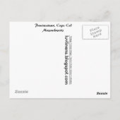 Massachusetts Provincetown Briefkaart (Achterkant)