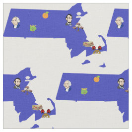 Massachusetts Pun Map Stof