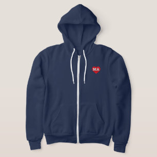 Massachusetts Red Heart - Ik hou van MA Hoodie