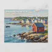 Massachusetts Reizen Briefkaart (Voorkant)