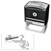 Massachusetts retouradres stempel zelf-inkt (In situ)