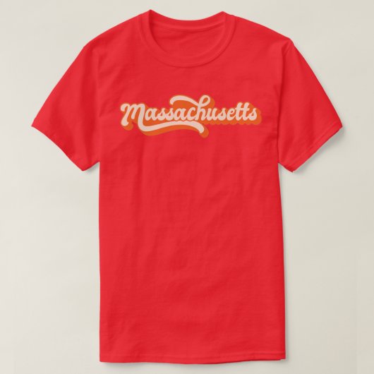 Massachusetts Retro1 T-shirt (Design voorkant)