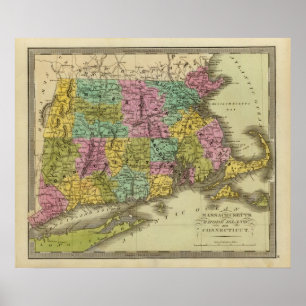 Massachusetts Rhode Island en Connecticut 2 Poster