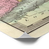 Massachusetts Rhode Island en Connecticut Poster (Hoek)