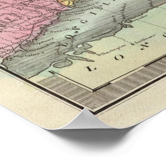 Massachusetts Rhode Island en Connecticut Poster