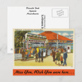 Massachusetts, Riverside Park, Agawam Briefkaart (Voorkant / Achterkant)