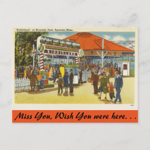 Massachusetts, Riverside Park, Agawam Briefkaart