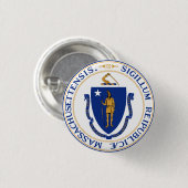 Massachusetts Ronde Button 3,2 Cm (Voorkant /achterkant)