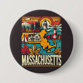 Massachusetts Ronde Button 7,6 Cm (Voorkant)