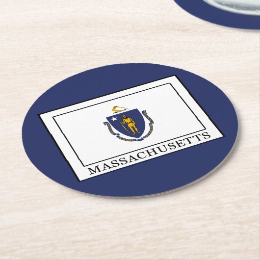 Massachusetts Ronde Kartonnen Onderzetter (Gebogen)