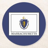 Massachusetts Ronde Kartonnen Onderzetter (Voorkant)