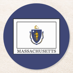 Massachusetts Ronde Kartonnen Onderzetter