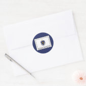 Massachusetts Ronde Sticker (Envelop)