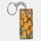 Massachusetts, Salisbury, pompoenen, herfst Sleutelhanger (Voorkant Links)