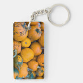 Massachusetts, Salisbury, pompoenen, herfst Sleutelhanger (achterkant)