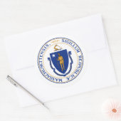 Massachusetts Seal, zegel van Massachusetts Sticke (Envelop)