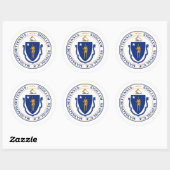 Massachusetts Seal, zegel van Massachusetts Sticke (Vel)