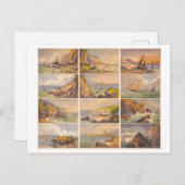 Massachusetts Seashore Uncut Trade Kaarten Briefka (Voorkant / Achterkant)