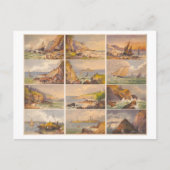 Massachusetts Seashore Uncut Trade Kaarten Briefka (Voorkant)