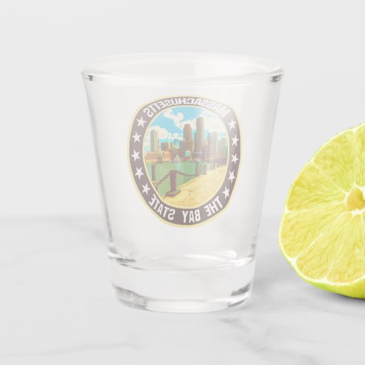 Massachusetts Shot Glas (Achterkant)