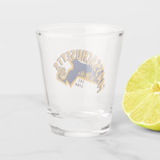 Massachusetts Shot Glass Shot Glas (Achterkant)