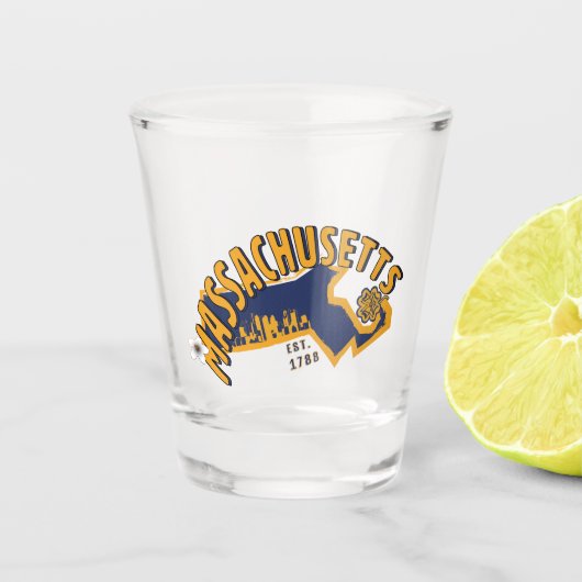Massachusetts Shot Glass Shot Glas (Voorkant)