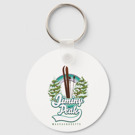 massachusetts ski logo sleutelhanger (Achterkant)