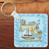 Massachusetts Sleutelhanger (Voorkant)