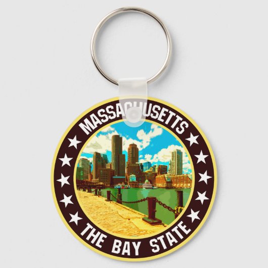Massachusetts Sleutelhanger (Voorkant)