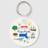 Massachusetts Sleutelhanger (Voorkant)