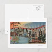 Massachusetts (staatskapitaal/ventilator) briefkaart (Voorkant / Achterkant)