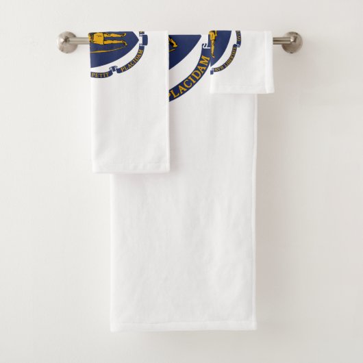 Massachusetts Staatsvlag Bad Handdoek (Insitu)