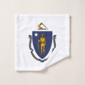 Massachusetts Staatsvlag Bad Handdoek (Wasdoekje)