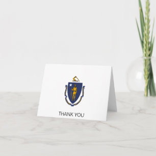 Massachusetts Staatsvlag Bedankkaart