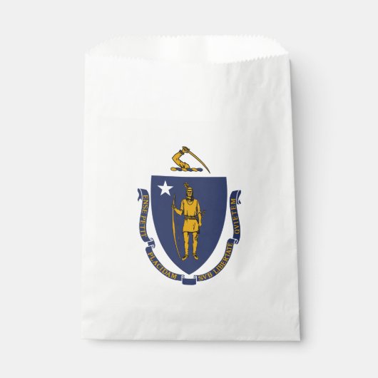 Massachusetts Staatsvlag Bedankzakje (Voorkant)