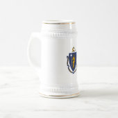 Massachusetts Staatsvlag Bierpul (Voorkant links)