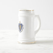 Massachusetts Staatsvlag Bierpul (Voorkant rechts)