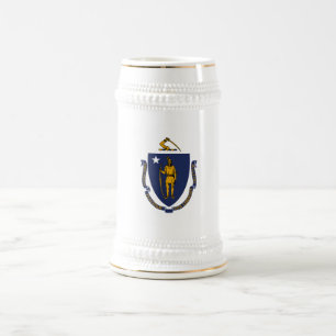 Massachusetts Staatsvlag Bierpul