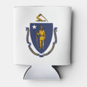 Massachusetts Staatsvlag Blikjeskoeler (Voorkant)
