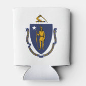 Massachusetts Staatsvlag Blikjeskoeler (Achterkant)