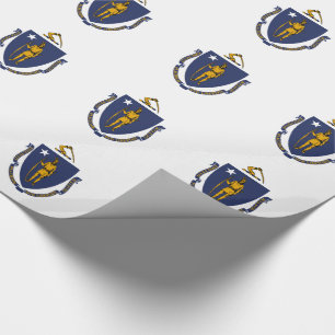 Massachusetts Staatsvlag Cadeaupapier