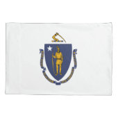 Massachusetts Staatsvlag Kussensloop (Achterkant)
