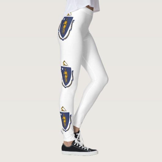 Massachusetts Staatsvlag Leggings (Rechts)