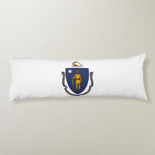 Massachusetts Staatsvlag Lichaamskussen (Achterkant)