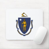 Massachusetts Staatsvlag Muismat (Met muis)