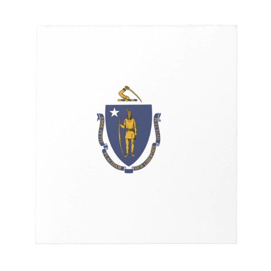 Massachusetts Staatsvlag Notitieblok (Voorkant)