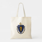Massachusetts Staatsvlag Tote Bag (Achterkant)