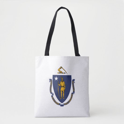 Massachusetts Staatsvlag Tote Bag (Voorkant)